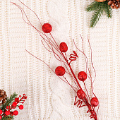 Декор «Блеск», ветка с шариками завиток, d=3 см, h=66 см, МИКС 4295924 Декор «Блеск», ветка с шариками завиток, d=3 см, h=66 см, МИКС 4295924