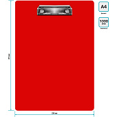 Папка-клипборд А4, пластик, 1 мм, с верхним зажимом, ассорти, PD6002/817091 Папка-клипборд А4, пластик, 1 мм, с верхним зажимом, ассорти, PD6002/817091