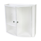 Полка-шкаф навесная аптечка пластик белая В-11 Прима-Нова Полка-шкаф навесная аптечка пластик белая В-11 Прима-Нова