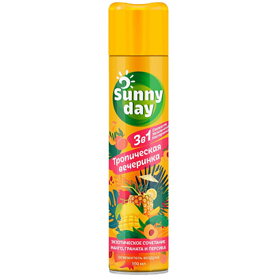  Освежитель воздуха Sunny Day Тропическая вечеринка 300см3 
