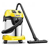 Пылесос хоз. MV/WD 3 1000Вт, бак 17л нерж./Karcher Пылесос хоз. MV/WD 3 1000Вт, бак 17л нерж./Karcher