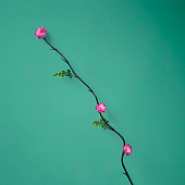  Интерьерный декор из бамбука, цветы пластик 200 см фиолетовый   7779962 