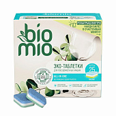 Таблетки для посудомоечных машин BioMio BIO-TABS All-in-One С маслом эвкалипта 16г 25шт Таблетки для посудомоечных машин BioMio BIO-TABS All-in-One С маслом эвкалипта 16г 25шт