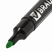  Маркер перманентный BRAUBERG "Contract", зеленый, 3 мм, 150468 