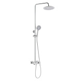 Душевая стойка латунная управление стойки клавишами белая T9164K Душевая стойка латунная управление стойки клавишами белая T9164K