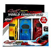 Набор спортивных машин 3 шт, 10х8 см, коробка, 1103 Набор спортивных машин 3 шт, 10х8 см, коробка, 1103