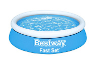  BESTWAY Бассейн надувной Fast Set, круглый, 183x51см,   57392 