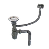  Мойка накладная 50х50х16,5мм 0,6мм с сифоном AB5050 Accoona 