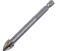 Сверло по керам. плитке 10мм шестигр. хвостовик Denzel Сверло по керам. плитке 10мм шестигр. хвостовик Denzel