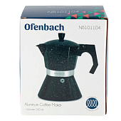 Кофеварка гейзерная 300мл из алюминия с индукционным дном 101105 Кофеварка гейзерная 300мл из алюминия с индукционным дном 101105