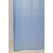 Штора для ванной Жаккард 180х200 (ШхВ) полиэстер 12 колец с утяжелителем голубой /104236 Zenfort 