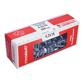 Саморезы металл-металл с прессшайбой ШСММ 4,2х16мм, 200шт, цинк Саморезы металл-металл с прессшайбой ШСММ 4,2х16мм, 200шт, цинк