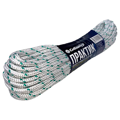  Шнур плетеный 5мм, 20м, Сибшнур Практик 