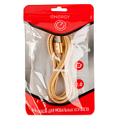 104100 Кабель Energy ET-28 USB/Type-C, золотой 104100 Кабель Energy ET-28 USB/Type-C, золотой