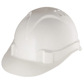 Каска защитная из ударопрочной пластмассы, белая Россия// СИБРТЕХ Каска защитная из ударопрочной пластмассы, белая Россия// СИБРТЕХ