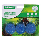  Освежитель таблетка для сливного бачка PROWAY Лес 32гр. 3шт 474-016 