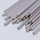  Трубочки одноразовые для напитков 25 шт. "Party go", silver (197 мм) 