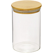  Банка с бамбук.крышкой, Д100 Ш100 В150, 950 мл, прозрачный Muj-08 