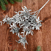 Цветы искусственные блеск «Лавровый куст», h=30 см, серебро 3543954 Цветы искусственные блеск «Лавровый куст», h=30 см, серебро 3543954