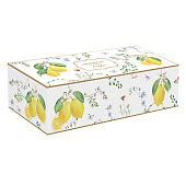 Менажницы на подставке, 3пр,фарфор, желтый, Лимон, Fleurs et Citrons EL-R3033/FCIT Менажницы на подставке, 3пр,фарфор, желтый, Лимон, Fleurs et Citrons EL-R3033/FCIT