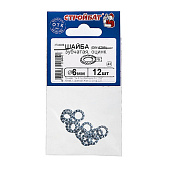 Шайба зубчатая оцинк. DIN 6798 6 мм(12шт) Шайба зубчатая оцинк. DIN 6798 6 мм(12шт)