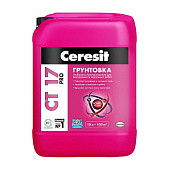 Грунтовка глубокого проникновения CT 17 PRO 10л Морозостойкая/Церезит Грунтовка глубокого проникновения CT 17 PRO 10л Морозостойкая/Церезит