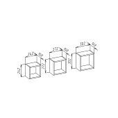  Комплект полок настенных 300х270х170 Белые 9322741 