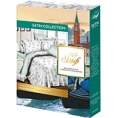 Комплект постельного белья Satin collection, Лэйн, семейный, микросатин, пододеяльники 143х215 см 2 шт, наволочки 70х70 см Комплект постельного белья Satin collection, Лэйн, семейный, микросатин, пододеяльники 143х215 см 2 шт, наволочки 70х70 см