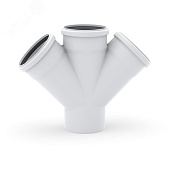 Крестовина малошумная белая 110/110/110х45 Крестовина малошумная белая 110/110/110х45