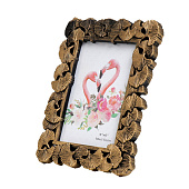 Фоторамка 10х15 Листья-веер пластик тёмное золото 7492709 Фоторамка 10х15 Листья-веер пластик тёмное золото 7492709