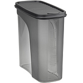 Емкость д/сыпучих продуктов 2,0л "Бест" прямоуг. 19х9,5х19см Графитовый М1256 Емкость д/сыпучих продуктов 2,0л "Бест" прямоуг. 19х9,5х19см Графитовый М1256