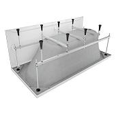  Ванна акриловая Grace 170х70х44см глубина без экрана и ножек МетаКам 