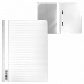 Скоросшиватель пластиковый ErichKrause Diamond Total White, А4, 120/160 мкм, белый, 55120 Скоросшиватель пластиковый ErichKrause Diamond Total White, А4, 120/160 мкм, белый, 55120