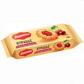 Печенье Яшкино, Курабье с вишнёвым джемом, 180 г
