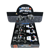 Джип инерционный полиция, открытый, на пружинных подвесках, 15х12 см, 989-3 Джип инерционный полиция, открытый, на пружинных подвесках, 15х12 см, 989-3