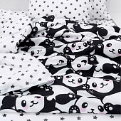  Комплект постельного белья 1,5 спальный Mariya DeLuxe Панда тайм 500106/1 