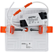 Светильник точечный встраиваемый LED 18Вт BDLS квадрат белый безрамочный (120х25/монтажн d50-110) /Smartbuy Светильник точечный встраиваемый LED 18Вт BDLS квадрат белый безрамочный (120х25/монтажн d50-110) /Smartbuy