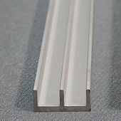  Ш-образный профиль алюминиевый Серебро 265 2м 