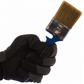 Кисть плоская Лаки 50х12мм, синтетическая щетина, синяя пластиковая ручка, АКОР Кисть плоская Лаки 50х12мм, синтетическая щетина, синяя пластиковая ручка, АКОР