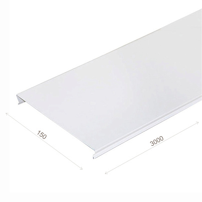  Рейка потолочная S-дизайн алюминиевая Cesal 150х3000 жемчужно-белый 