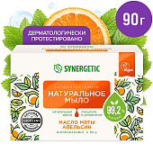  М/т SYNERGETIC Натуральное, масло мяты и апельсин, гипоаллерг. 90г Арт.200103 (ф24) 