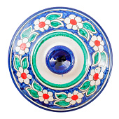 Сахарница Риштанская Керамика "Цветы", 250 мл, синяя 2870511 Сахарница Риштанская Керамика "Цветы", 250 мл, синяя 2870511