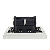  Выключатель встраиваемый 2 клавиши, цвет белый, IEK FORTE&PIANO 