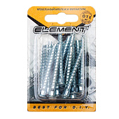 Стяжка шурупная 6,3x50 HEX белый цинк 15 шт Стяжка шурупная 6,3x50 HEX белый цинк 15 шт