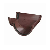 Угол желоба 90° ПВХ D125/82 коричневый /Технониколь Угол желоба 90° ПВХ D125/82 коричневый /Технониколь