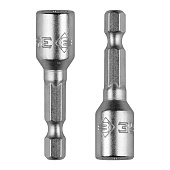 Биты с торцовой головкой, магнитные,хвостовик E 1/4", 6х45мм, 2шт/ЗУБР "МАСТЕР" Биты с торцовой головкой, магнитные,хвостовик E 1/4", 6х45мм, 2шт/ЗУБР "МАСТЕР"