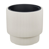 Кашпо Стрип 40л, вставка, кремовый М3414 Кашпо Стрип 40л, вставка, кремовый М3414