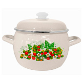 Кастрюля Лысьвенская эмаль Земляничное лето 3,5 л С-4213АП2/4Жм Кастрюля Лысьвенская эмаль Земляничное лето 3,5 л С-4213АП2/4Жм