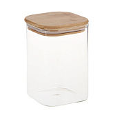 Банка для хранения Vetta ЭКО 1000мл стекло, бамбук 828-002 Банка для хранения Vetta ЭКО 1000мл стекло, бамбук 828-002