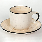  Набор чайный (чашка 260мл + блюдце 150мм) Кремовый Бриз  139-27137 
